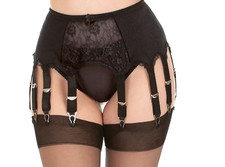 Retro schwarz strumpfhalter - retro,
