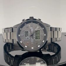 HOCHWERTIGE  HERREN FUNK SOLAR  UHR MIT SCHWARZEM EDELSTAHLBAND # SCHMUCKJAGD