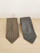 ARAMI 100% Seiden Krawatten Gold oder Silber, L 147,5 cm, B 9,5 cm, wie Neu