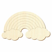 Holz Regenbogen V3 - Deko