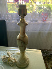 Große Art Déco Marmorlampe, Onyx, Tischlampe , gut.gebr.Zustand.