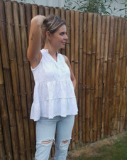 Damen Bluse weiß Tunika