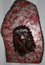 Jesus Christus UNIKAT Holzschnitzerei Wandbild Kunsthandwerk Gemälde Taneshia G.