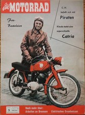 Das Motorrad 05/58 Test Motobi Catrina DS,Elektrik, verkleidete Royal Enfield