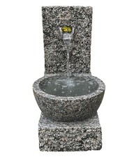 Gartenbrunnen Peel frostbeständig LED Beleuchtung 70 x 50 x 50 cm Granit, Dehner