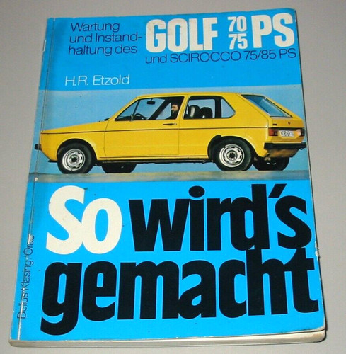 Reparaturanleitung golf i - vw,