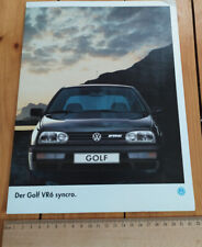 Prospekt Großprospekt DIN A4 Mappe VW "Der Golf VR6 Syncro" von 11.1994 ÜG 