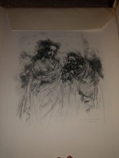 Otto Bachmann 12 signierte Zeichnungen zu Goethes Faust Jahr 1941