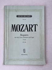 Noten.  Mozart. Requiem
