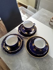 Konvolut 3 Sammeltassen kobaltblau Mitterteich Bavaria Germany , aus Nachlass...