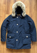 100%ORIG WOOLRICH DF ARCTIC DAUNEN JACKE PARKA GR.EU XS USA XXS PELZ BLAU