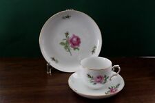 Fürstenberg Rote Rose Alt Fürstenberg Kaffeegedeck 3 teilig