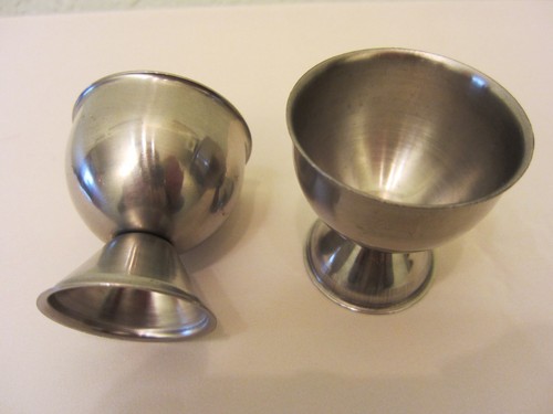 Vintage edelstahl eierbecher - 2,