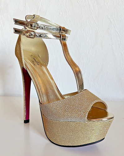 High heels extravagante - high, pateau