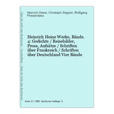 Heinrich Heine Werke, Bände