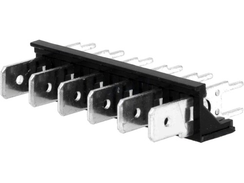 Pin terminal spade - 6-pin,
