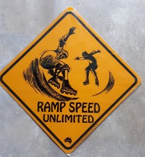 25 cm ACHTUNG Inlineskates Skates schild  Inliner Inlineskating Ramp Speed