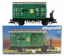 PLAYMOBIL 4121 Viehwaggon in Box Waggon für Steaming Mary Western Lok Eisenbahn