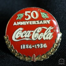 Pin - Coca Cola - 50 Anniversary 1886 - 1936