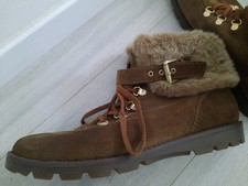 GEOX Respira Schuhe  Stifeletten ,Stiefel Winter Damen Braun Fell Warm Gr. 44-45
