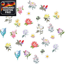Blumen-Patches zum Aufbügeln