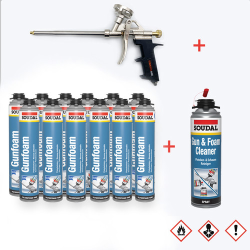 Set pistolenschaum bauschaum - set,