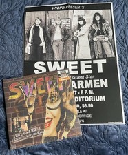 SWEET - GIVE US A WINK ALT. MIXES & DEMOS (Orange Vinyl) -  PLUS Poster