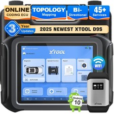 USED XTOOL D9S Kfz-Diagnosegerät kabelloser OBD2-Scanner ECU-Codierung Topologie
