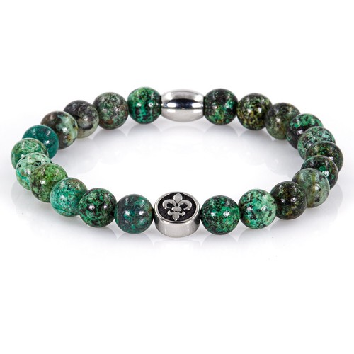 African turquoise bracelet