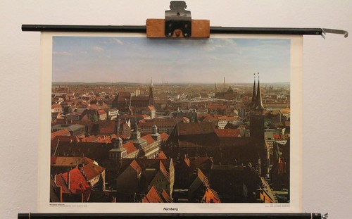 Kunstdruck rollkarte nürnberg - kunstdruck,