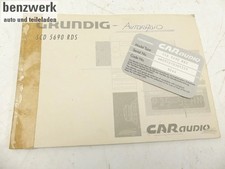 Grundig SCD5690 RDS Bedienungsanleitung ORIGINAL ✔️