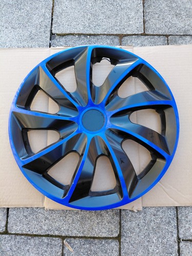 Radkappe zoll blau schwarz - 15,