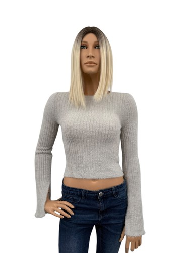 Croppullover teddypullover - h&m,
