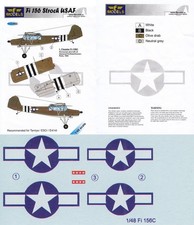 LF MODELS DECALS 1/48 Fi 156C Storch General Dwight D. Eisnehower (USAAF)