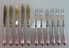 Obstbesteck 5 Personen Obstmesser WMF Kreuzband Jugendstil Model 200