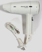 BRAUN Fön Föhn Haartrockner, silencio 1500 W , Design: Robert Oberheim (1992)