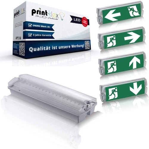 Led notleuchte aufputz ip65 - 3w,