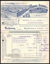 Rechnung dresden 1918 petzold - rechnung,