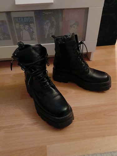 Mjus boots schwarz leder - schwarz,