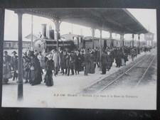 (75726) AK Genève - Arrivée d´un Train à la Gare de Cornavin 1905