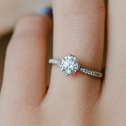 Rundschliff diamant ring - rundschliff,