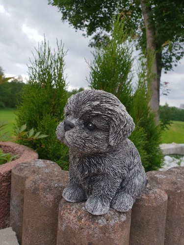 Gartenfiguren deko hund art - ,