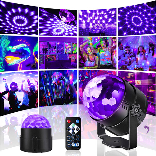 Discokugel schwarzlicht - 8x, uv