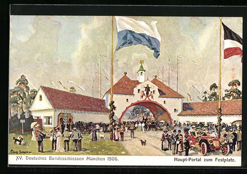 Künstler claus bergen - künstler-ak,