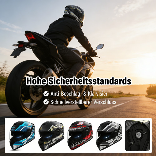 Mit visier klapphelm sturzhelm - mit,