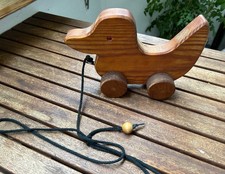 Holzente Ente Holz zum Nachziehen Nachziehtier Ziehtier