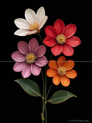Foto blumen pop art - foto, a4