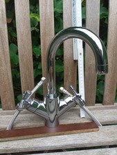 Wasserhahn, nostalgisch, mit 2 Reglern, verchromt, Ikea Enskär