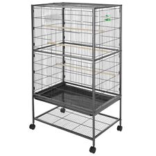 Vogelkäfig Vogelvoliere Vogelhaus Grau XXL Voliere Käfig Zuchtkäfig Tierkäfig 15