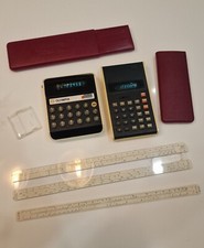 Olympia & Unitrex grüne LED Vintage 70er Jahre elektronischer Taschenrechner